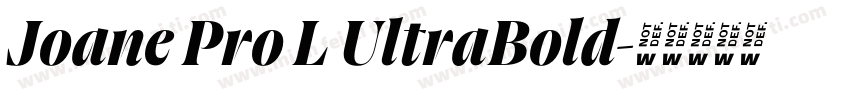 Joane Pro L UltraBold字体转换